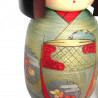 japanische hölzerne Puppe - Kokeshi, SHUNKO, grün