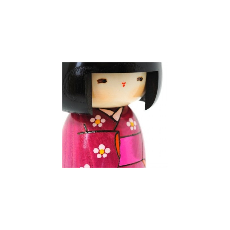 poupée japonaise en bois kokeshi - HANAZONO