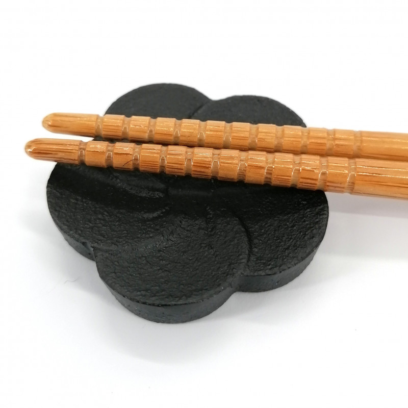 japanese cast iron chopsticks rest, HANA, plum blossom