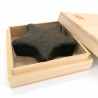 Japanese black cast iron jewelry box, ASANOHA HOSHI, star