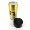 Grande contenitore da tè giapponese in metallo, 300 g, oro, AJITSUKE NORI