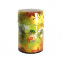 Japanische Teedose aus rotem Metall, GINGA, 150 g