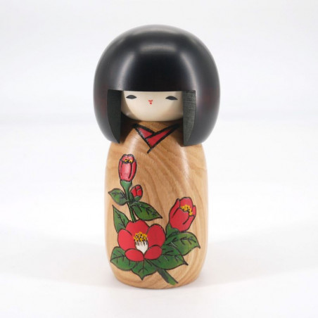 Japanese kokeshi doll flower stories, HANA MONOGATARI TSUBAKI