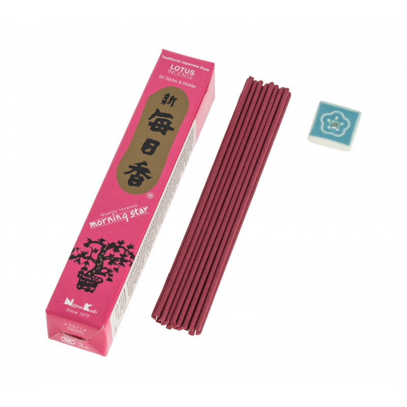  Box of 50 Japanese incense sticks, MORNING STAR LOTUS, lotus fragrance