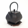 Japanese copper-colored cast iron teapot from Japan, ITCHU-DO SEKITEI + trivet