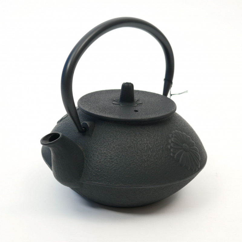 Bouilloire japonaise en fonte, HANA, 0.8 L, noir