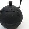 Hervidor japonés de hierro fundido, MARUSAKURA, 0,8 L, Negro