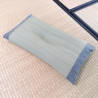 Cuscino giapponese makura in paglia di riso grigio HICKORY 50x30cm