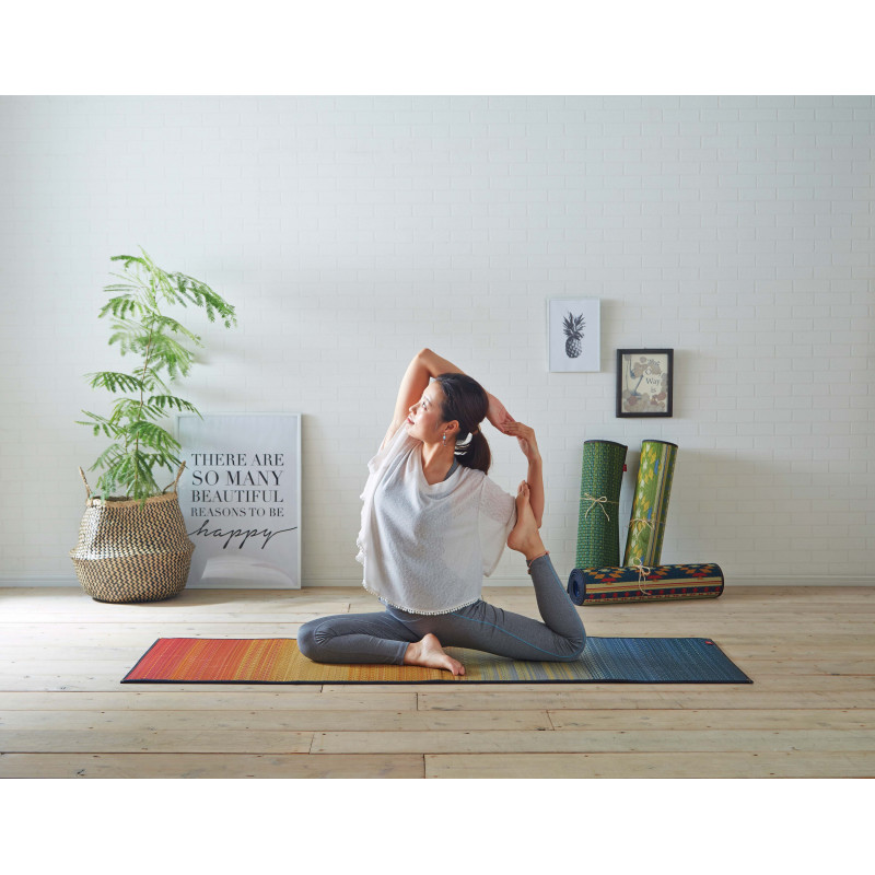 Japanese Natural Tatami Yoga Mat - JOY GREEN