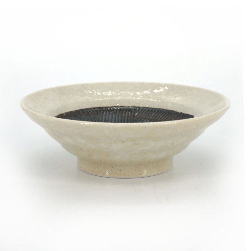 Japanische Suribachi-Schale aus Keramik - SURIBACHI - beige