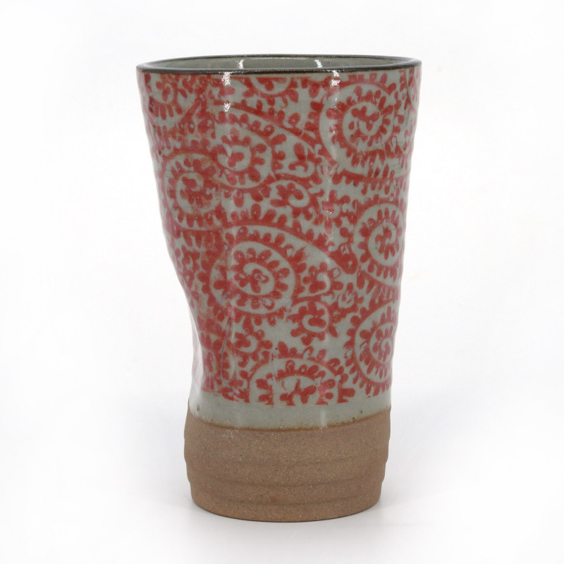 Japanese red mazagran ceramic tea 282505578