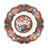Large dish with colorful ceramic flowers, HANA