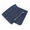Housse de coussin Zabuton bleu motif étoiles japonaises, ZABUTON ASANOHA, 58x62 cm