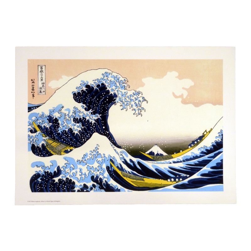 Stampa giapponese, La grande onda al largo di Kanagawa, HOKUSAI