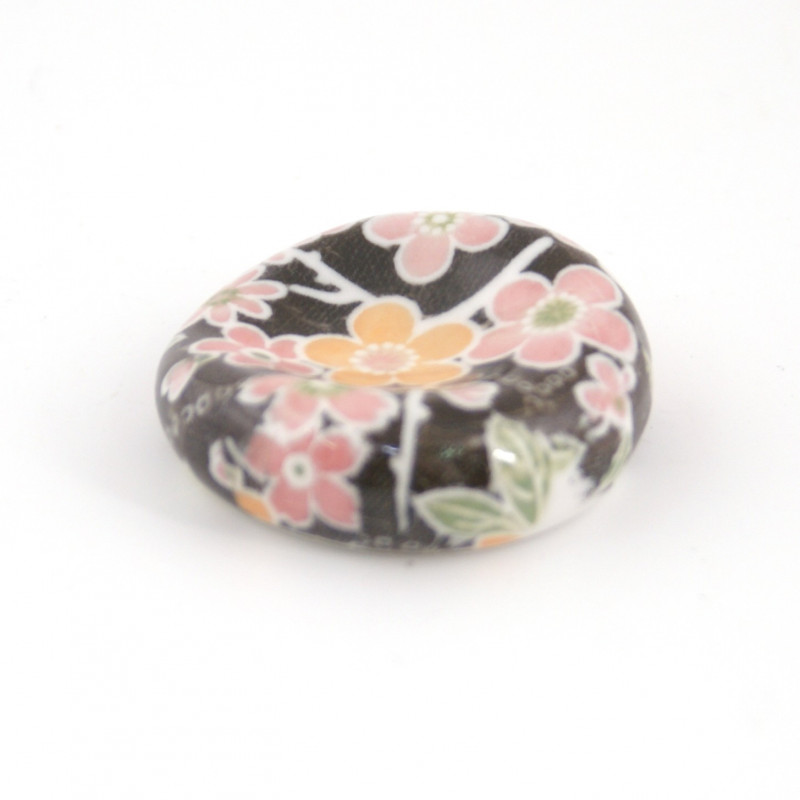 Japanese ceramic chopsticks holder sakura