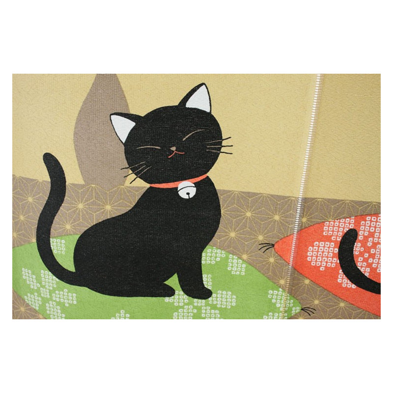 rideau noren japonais chats  85 x 150 cm NEKO