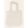 Sac A4 size bag japonais blanc en coton,  VOYAGE TOKYO, chien shiba