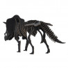 Maquette dinausaure Triceratops Noir en carton, TORIKERATOPUSU