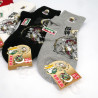 Japanische Baumwollsocken mit Divinity Stickmuster, SHINSEI, Farbe nach Wahl, 25-27 cm