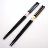 Paire de baguettes japonaises motif Check,ICHIMATSU , couleur au choix,23 cm