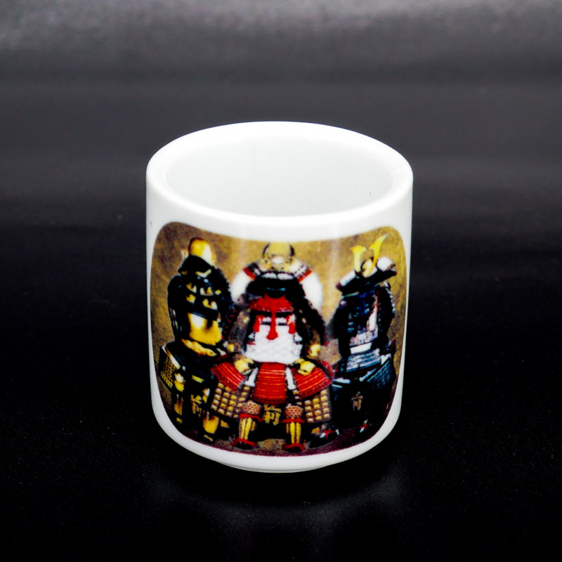set de 5 tasses à saké japonaises 5 images de personnages, NIHONGO NO MOJI