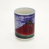 Juego de 4 tazas de cerámica japonesa, paisajes, FUKEI