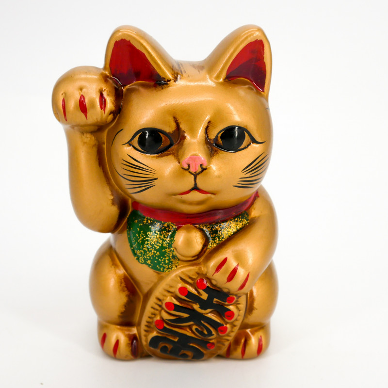 Japanische riesige glückliche goldene Katze Manekineko Sparschwein, NEKO GORUDEN