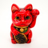Salvadanaio giapponese fortunato gigante manekineko gatto rosso, NEKO AKA