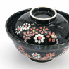bol japonais en céramique avec couvercle, Hana