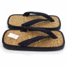 pair of Japanese sandals zori seagrass, POINTO