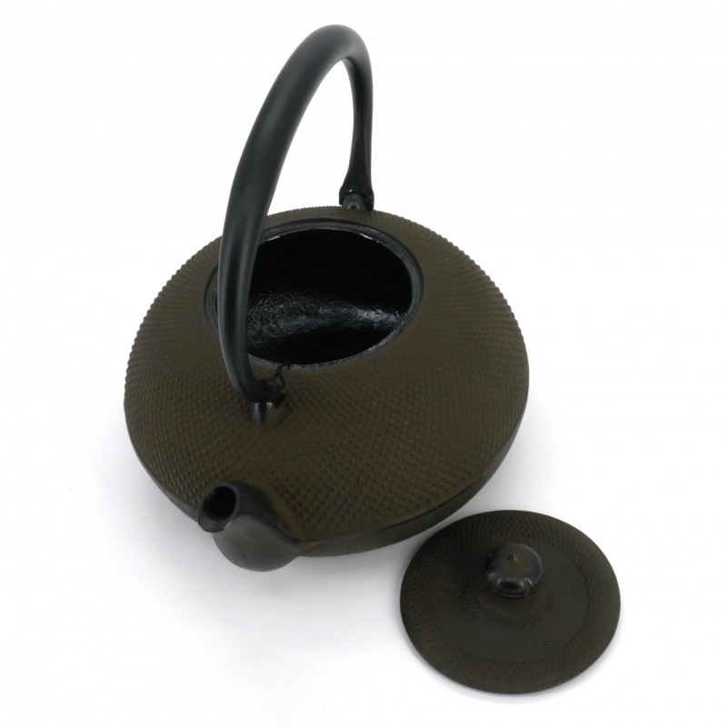 Japanese cast iron kettle, ARARE, 1.6 L, sabi small dots