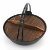 Pentola giapponese con coperchio in legno - CHORI NABE 2 Ø27cm
