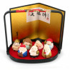 Set mit 7 japanischen Miniaturgöttern des Glücks, SHICHIFUKUJIN