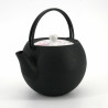 Japanese prestige round cast iron teapot, CHÛSHIN KÔBÔ MARUTAMA, TOMBO, 1.1 L