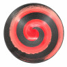 Cuenco japonés negro rojo cepillo SHU ARASHI KUROMIKAGE