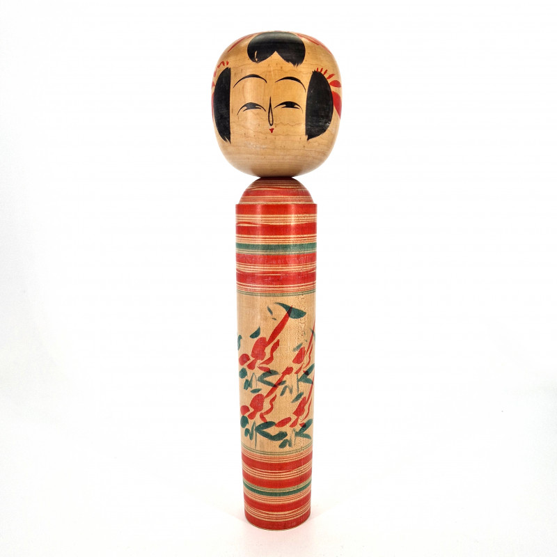 Muñeca japonesa de madera, KOKESHI VINTAGE, 31 cm