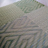 Quadratisches Muster Reisstrohmattenkissen - Heihō 55x55cm