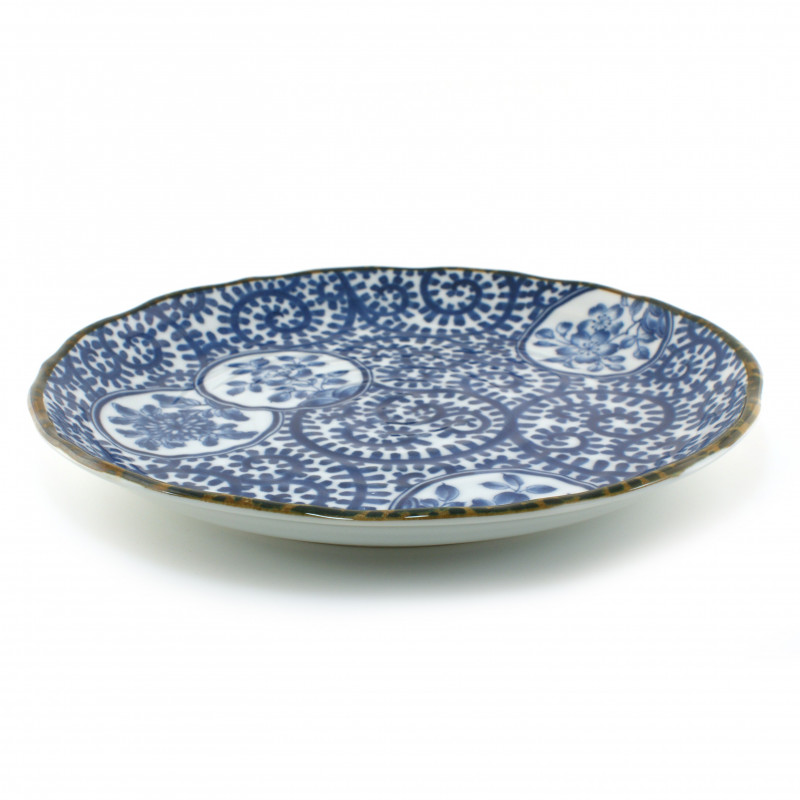 Japanese round ceramic plate MYA29024553
