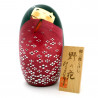japanische hölzerne Puppe - Kokeshi, HANA, rot