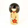 Poupée japonaise KOKESHI en bois HANAMONOGATARI- UME