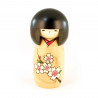 Japanese doll wooden KOKESHI. handmade in Japan - HANAMONOGATARI- SAKURA