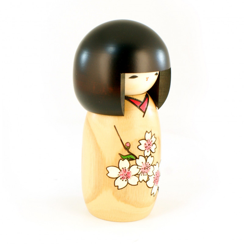 japanische hölzerne Puppe - Kokeshi -  HANAMONOGATARI- SAKURA