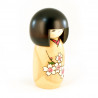 Poupée japonaise KOKESHI en bois HANAMONOGATARI- SAKURA