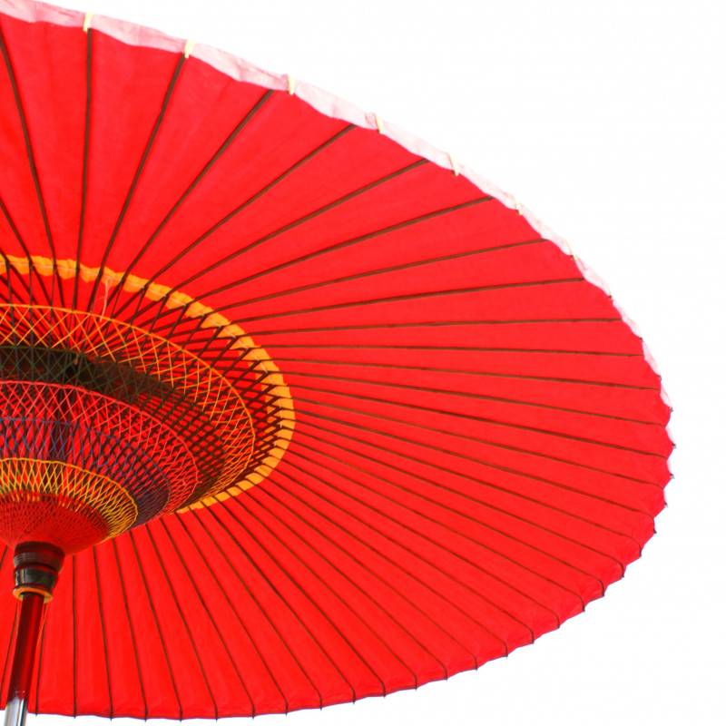 véritable grande ombrelle - parasol japonais rouge