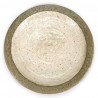 assiette ronde japonaise en céramique, SHIRATSUYU, beige