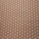 Tissu rouge japonais en coton motif asanoha, ASANOHA, fabriqué au Japon largeur 112 cm x 1m