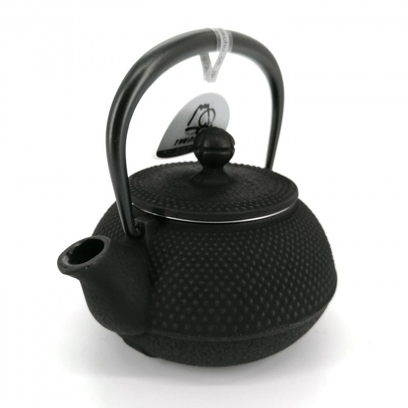 Japanese cast iron teapot - IWACHU ARARE - 0.32 lt - black