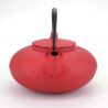 Tetera japonesa de hierro fundido - WAZUQU ITOME - 0,7lt - rojo