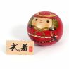 Kokeshi japonaise en bois samurai - MUSHA - 5cm