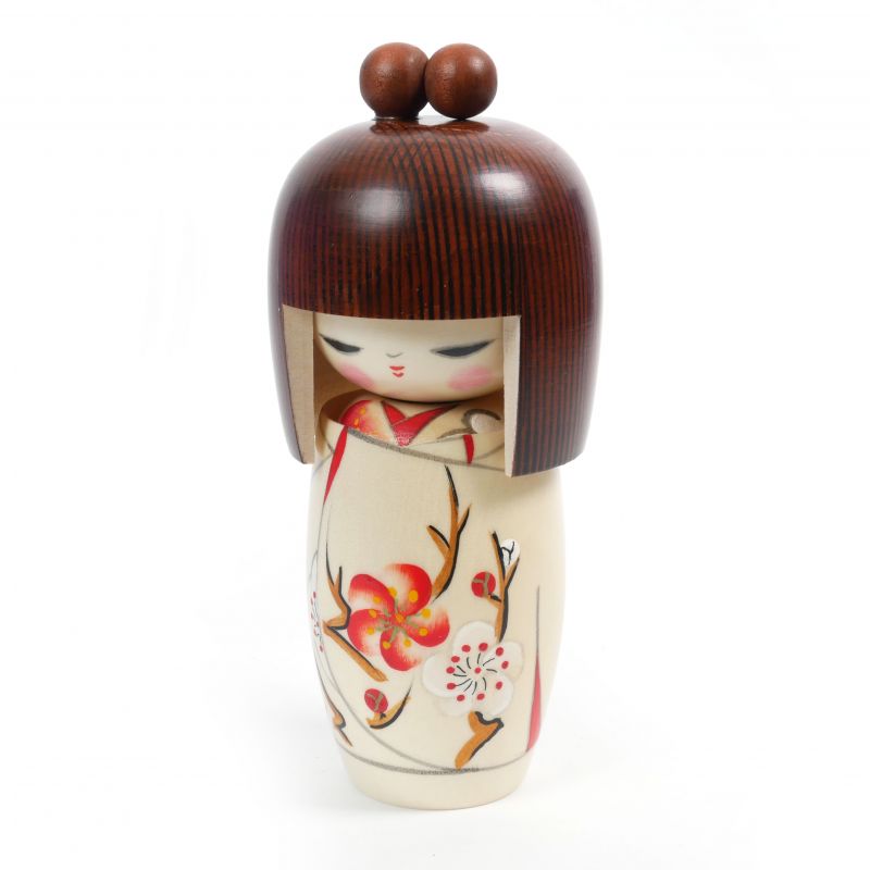 Kokeshi japonaise en bois rêve printanier - HARU NO YUME - 16cm